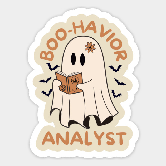 Behavior Analyst Ghost Halloween Magnet by The WYLD Tribe