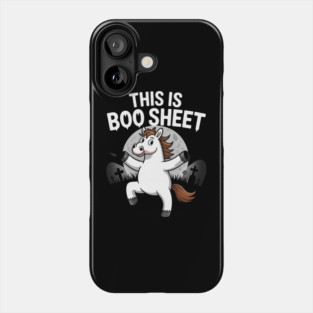 Horse Ghost This is Boo Sheet Equestrian Farmer Halloween 3 Phone Case