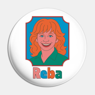 Reba Retro Pop Fan Art Pin