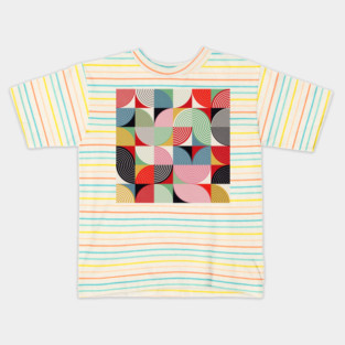 Bauhaus Geometry - Modern Abstraction No.092 Kids T-Shirt
