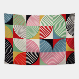 Bauhaus Geometry - Modern Abstraction No.092 Tapestry