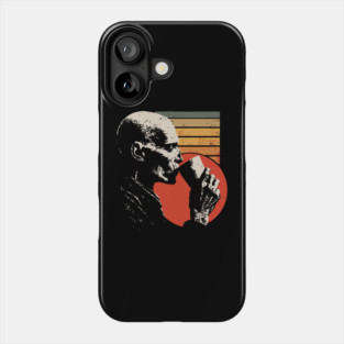 Funny Skeleton Drinking Coffee Retro Morning Mood Graphic Phone Case