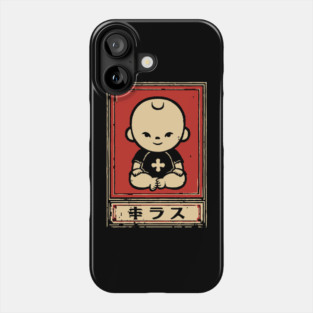 Cute Kawaii Meditating Zen Baby Japanese Graphic Phone Case