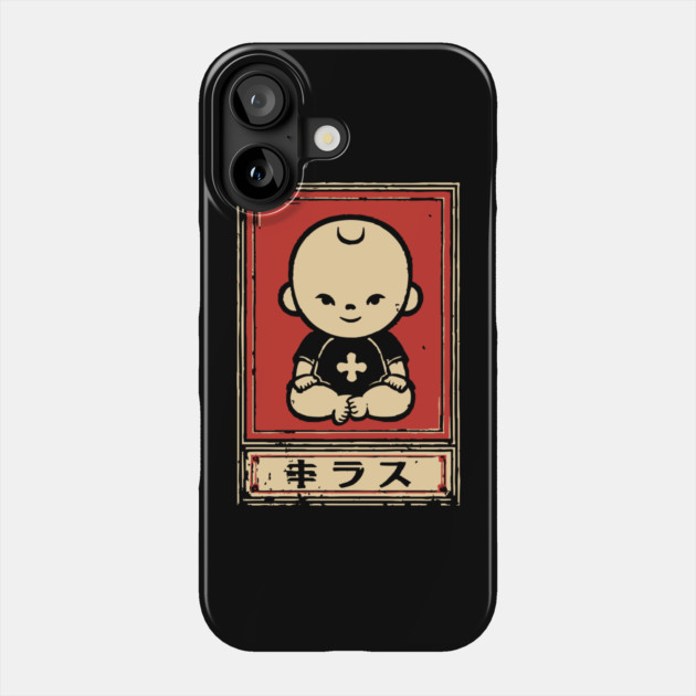 Cute Kawaii Meditating Zen Baby Japanese Graphic Phone Case by TuncGK