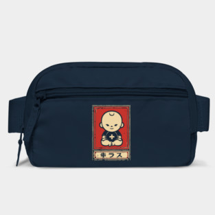 Cute Kawaii Meditating Zen Baby Japanese Graphic Bag