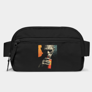 Funny Retro Zombie Drinking Soda Fast Food Horror Bag
