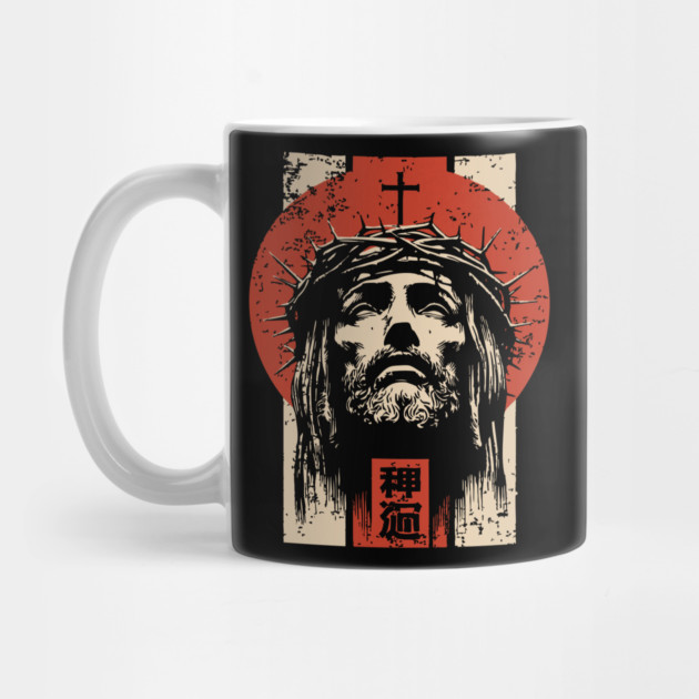 Jesus Christ Crown of Thorns Japanese Art Style by TuncGK