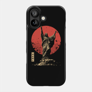 Jesus Christ The Savior Resurrection Japanese Ukiyo-e Art Phone Case