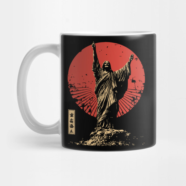 Jesus Christ The Savior Resurrection Japanese Ukiyo-e Art by TuncGK