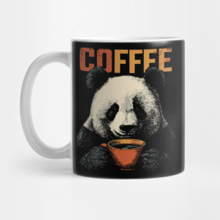 Panda Bear Drinking Coffee Calm Morning Mood Graphic Mug