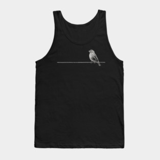 Finches Birds 90s Vintage Style Retro, Gift For Bird Lover, nature lover, finch bird nerd, Birding Tank Top