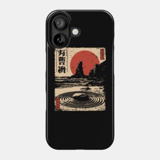Japanese Zen Garden With Sacred Stacked Stones Art Phone Case
