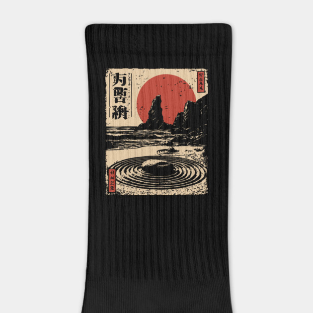 Japanese Zen Garden With Sacred Stacked Stones Art by TuncGK