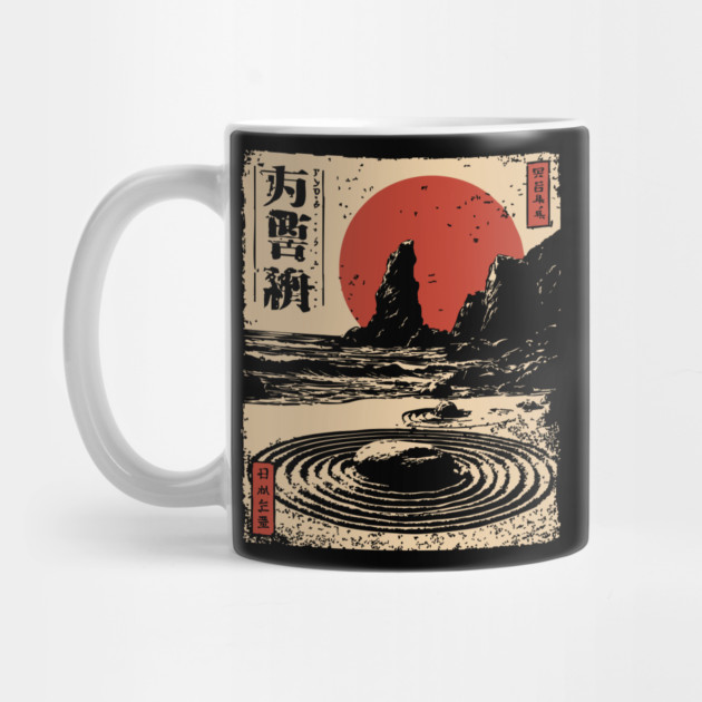 Japanese Zen Garden With Sacred Stacked Stones Art by TuncGK