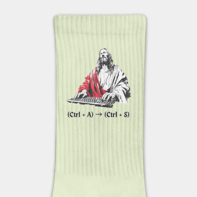 Jesus Saves Funny Computer Keyboard Shortcut Gag Parody by TuncGK