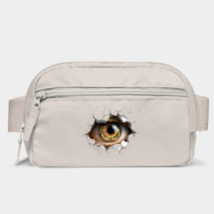Mystic Eye Peeking Trompe l'oeil Optical Illusion Bag