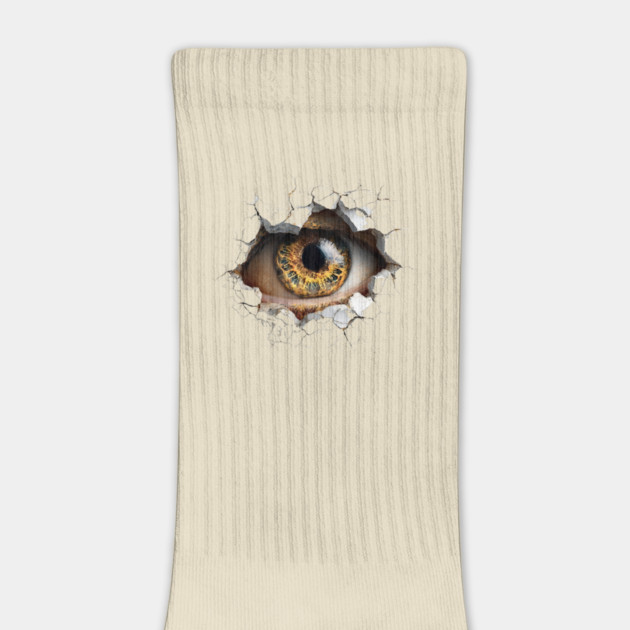 Mystic Eye Peeking Trompe l'oeil Optical Illusion by TuncGK