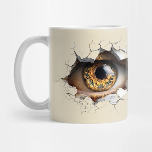Mystic Eye Peeking Trompe l'oeil Optical Illusion by TuncGK