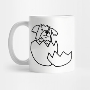 Cute Dog Hatching from Egg Mug