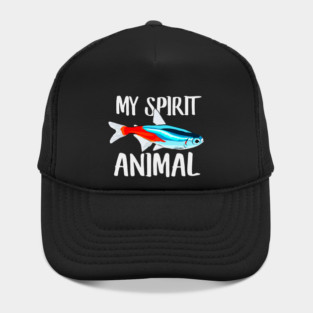 Neon Tetra Fish Is My Spirit Animal Dad Mom Birthday Hat
