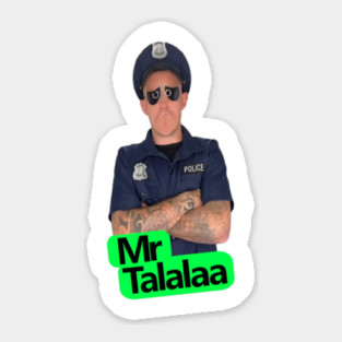 Mr. Talalaa - Policeman Character Sticker