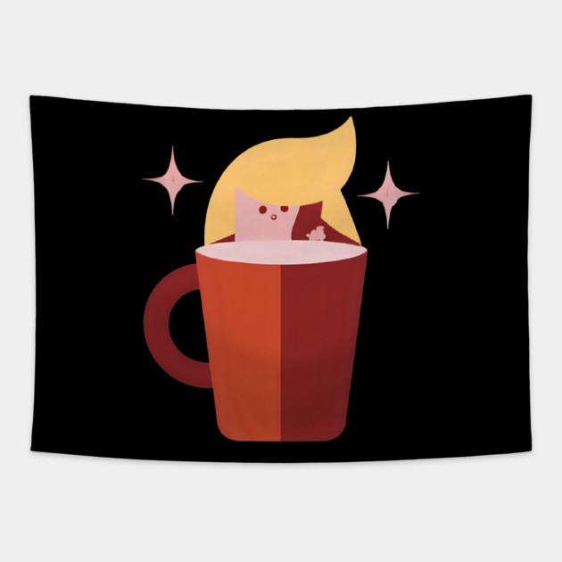 A Hug in a Mug but look Tapestry by SR8891