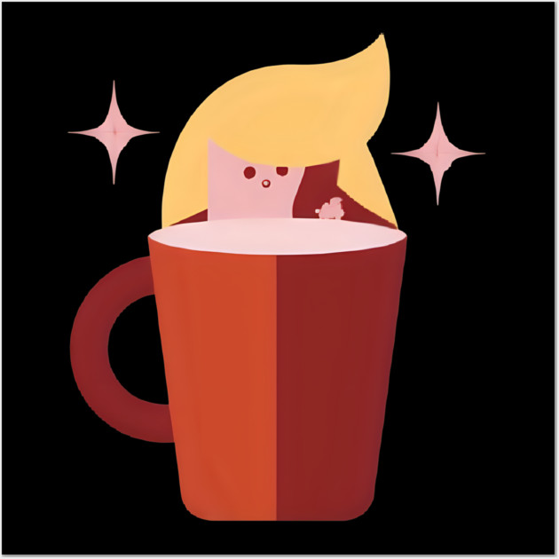 A Hug in a Mug but look Wall Art by SR8891