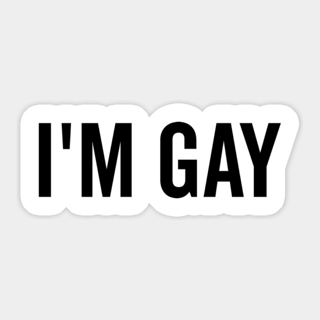 I’m Gay Sticker by Frank Ring