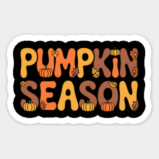 Pumpkin Season Cute Autumn Design Sticker