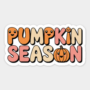 Pumpkin Season Kawaii Cute Fall Design Sticker