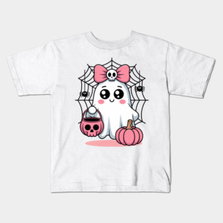 cute ghost halloween Kids T-Shirt