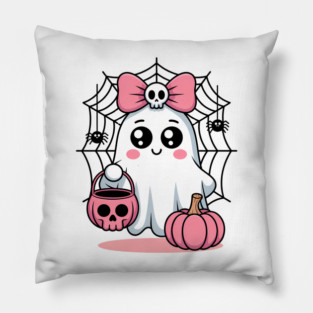 cute ghost halloween Pillow