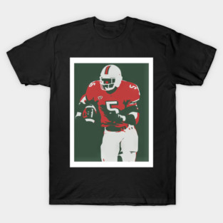 Edgerrin James Miami Hurricanes Tribute Art T-Shirt T-Shirt