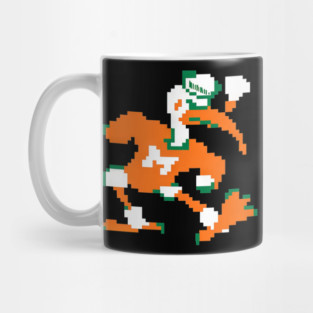 Retro Miami Pixel Sebastian the Ibis T-Shirt Mug