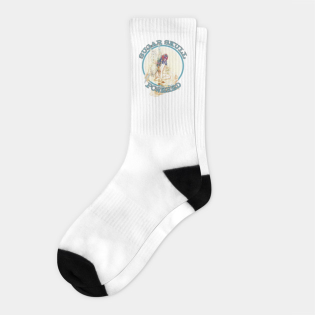 Sugar Skull Powered Fairy Tee Socks by Joaddo