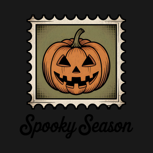 Spooky Season Pumpkin Stamp Design - Light by Designed By Marty