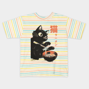 Retro Ramen Kats Kids T-Shirt