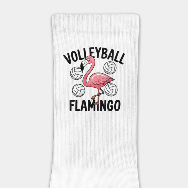 Funny Volleyball Flamingo Shirt – Cute Volleyball Animal by MakerMind8.2