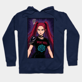 K Pop Demon Hunters – Mira Anime Warrior Girl Hoodie