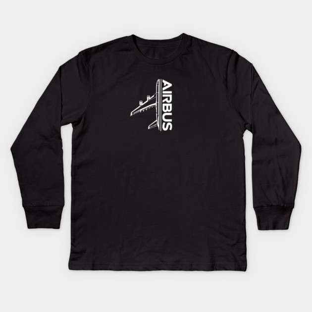 airbus Kids Long Sleeve T-Shirt by monsalveautos