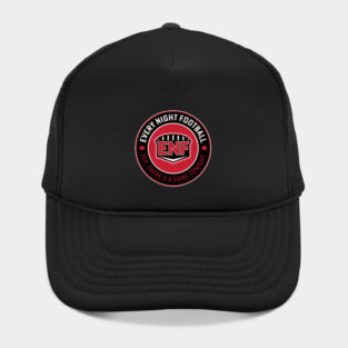 Every Night Football "Circular Slogan" (Black & Red) Hat
