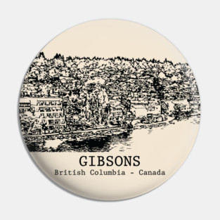Gibsons - British Columbia Pin
