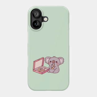 Cute Koala Bear Eating Pizza Phone Case