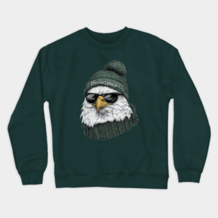 Philadelphia Eagles Streetwear Philadelphia Graphic Green Eagle M5087 Crewneck Sweatshirt