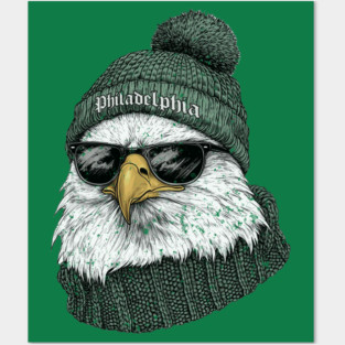 Philadelphia Eagles Streetwear Philadelphia Graphic Green Eagle M5087 Posters and Art
