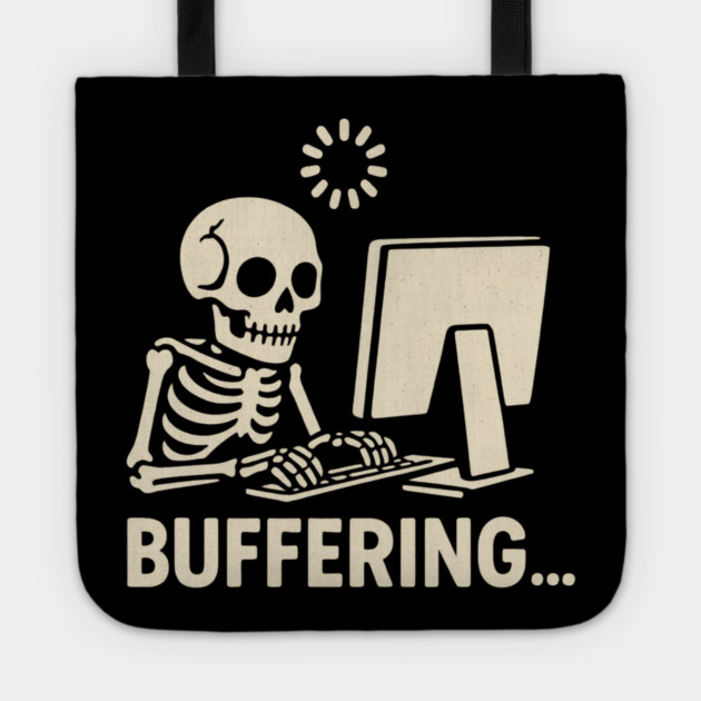Buffering Tote by Demian Stipatio