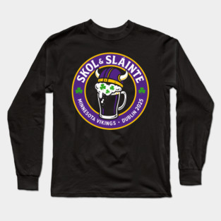 Skol & Sláinte: Minnesota Vikings x Dublin 2025 Long Sleeve T-Shirt