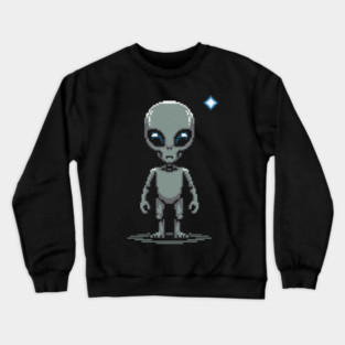 Alien Head Crewneck Sweatshirt