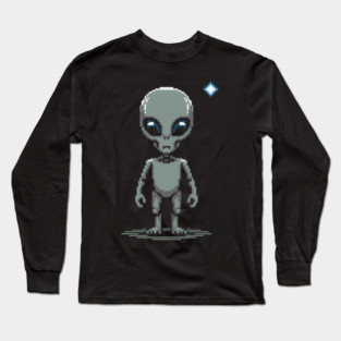 Alien Head Long Sleeve T-Shirt