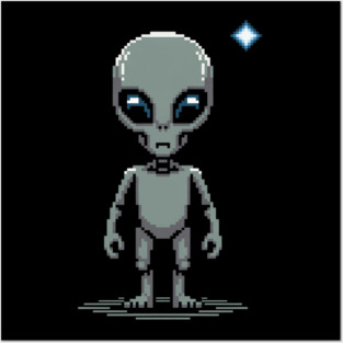 Alien Head Posters and Art